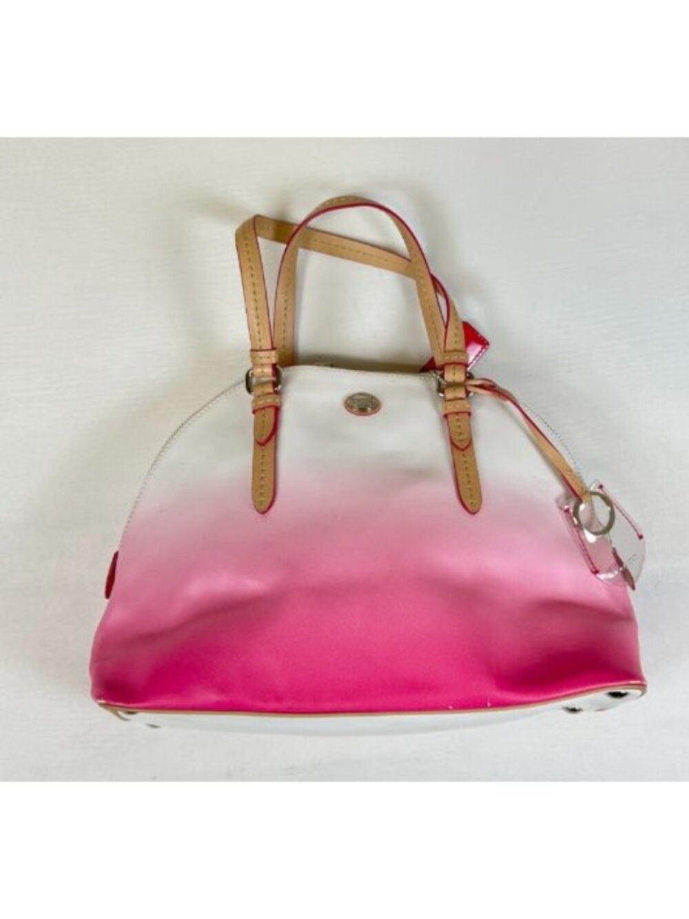 VintageCoach Dome Satchel F29262 Pink White Ombre Handbag - Picture 1 of 11